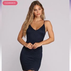 New with tags - Windsor Lover Of Lace Mini Dress Navy Medium